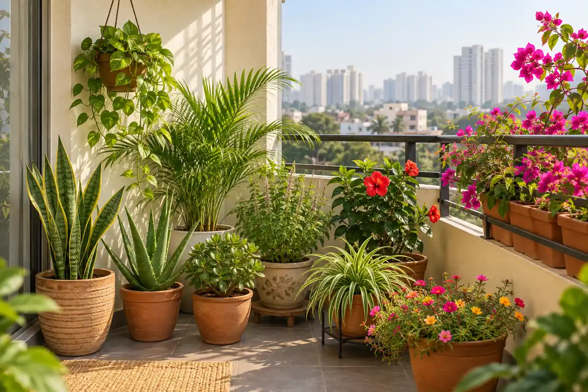10 Best Low-Maintenance Balcony Plants for Indian Homes